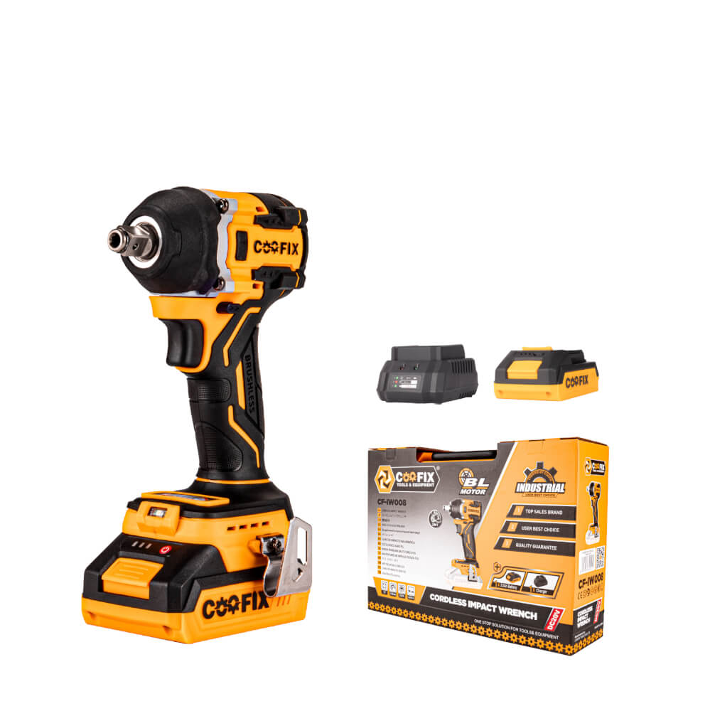 บล็อกกระแทกไร้สาย (พร้อมแบตเตอรี่) COOFIX รุ่น CF-IW008 360 นิวตัน แบตเตอรี่ 2.0AH 20V